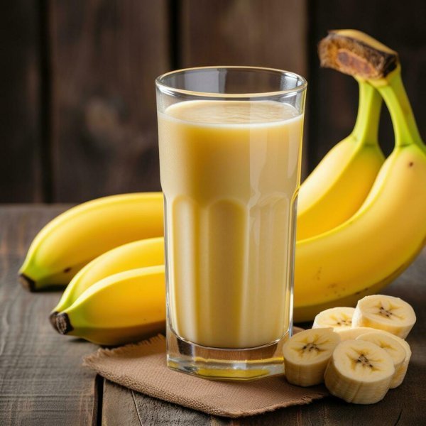 Milk and banana