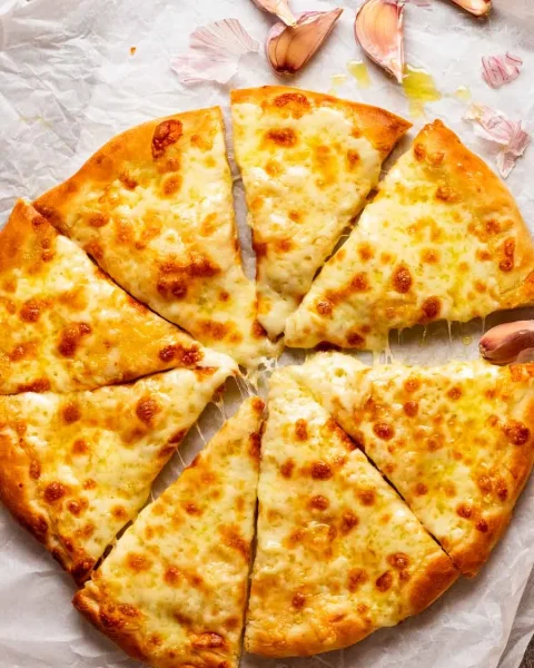 Pizza with cheese